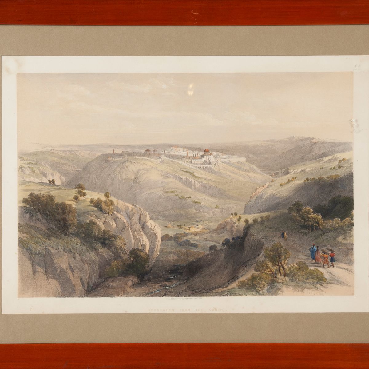David Roberts - Veduta di Gerusalemme dal Sud della Terra Santa