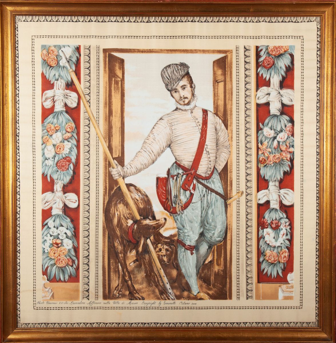 Foulard in Seta Stampata su Disegno di Autore, Toninelli Milano