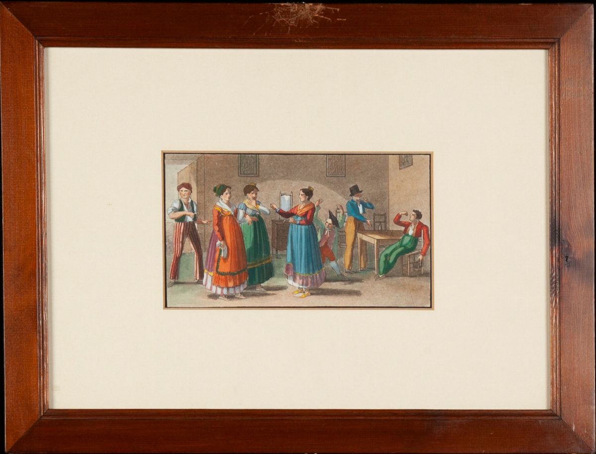 Anonimo del XIX Secolo - Due Scene di Genere