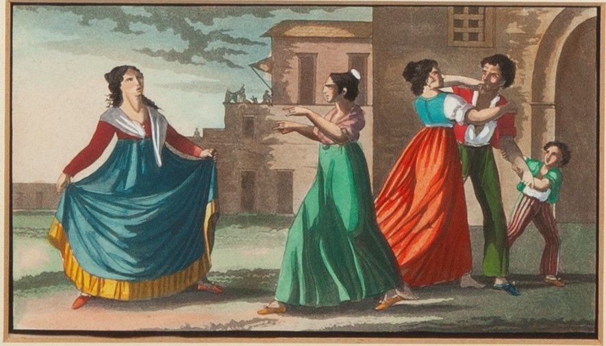 Anonimo del XIX Secolo - Due Scene di Genere