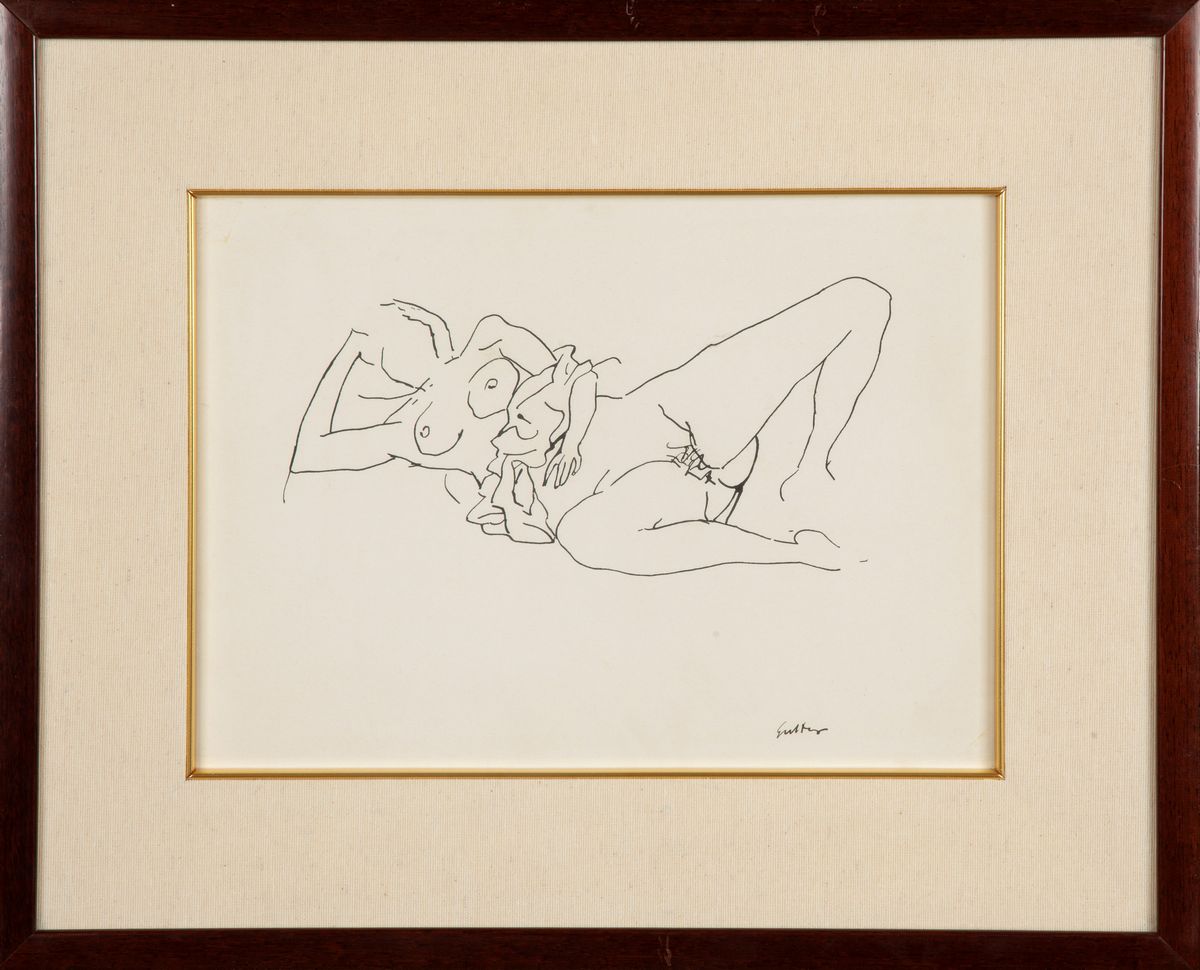 Renato Guttuso - Nudo di Donna Distesa