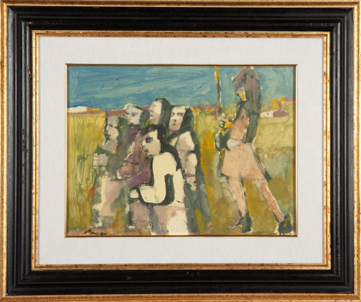 Mino Maccari - Figure nel Paesaggio