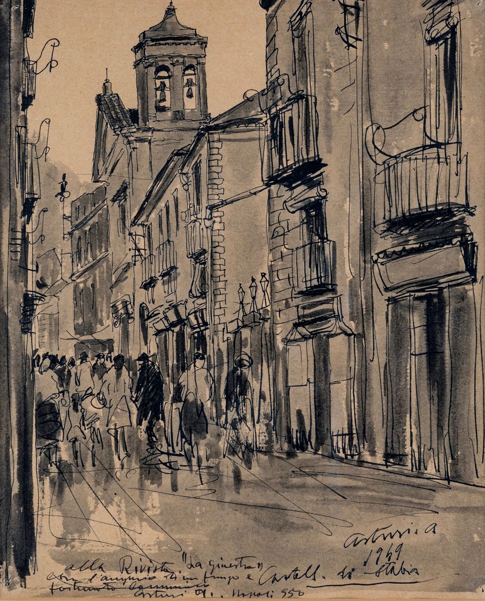 Antonio Asturi - Folla in Bicicletta