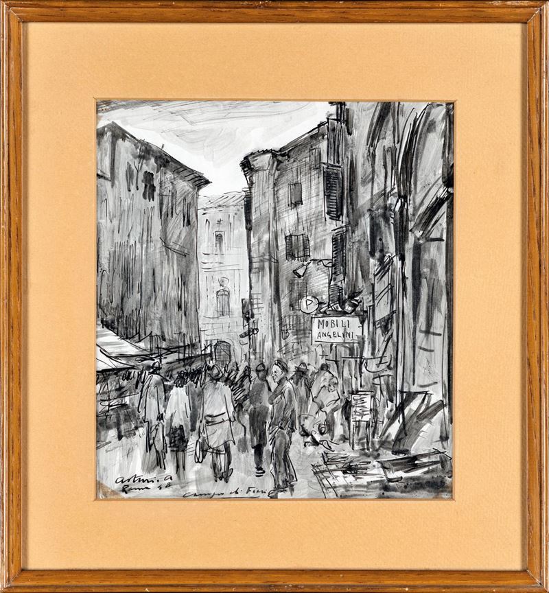 Antonio Asturi - Gente a Campo dei Fiori