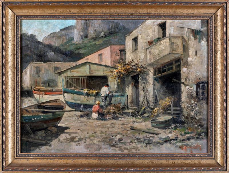 Ercole Magrotti - Pescatori al Lavoro