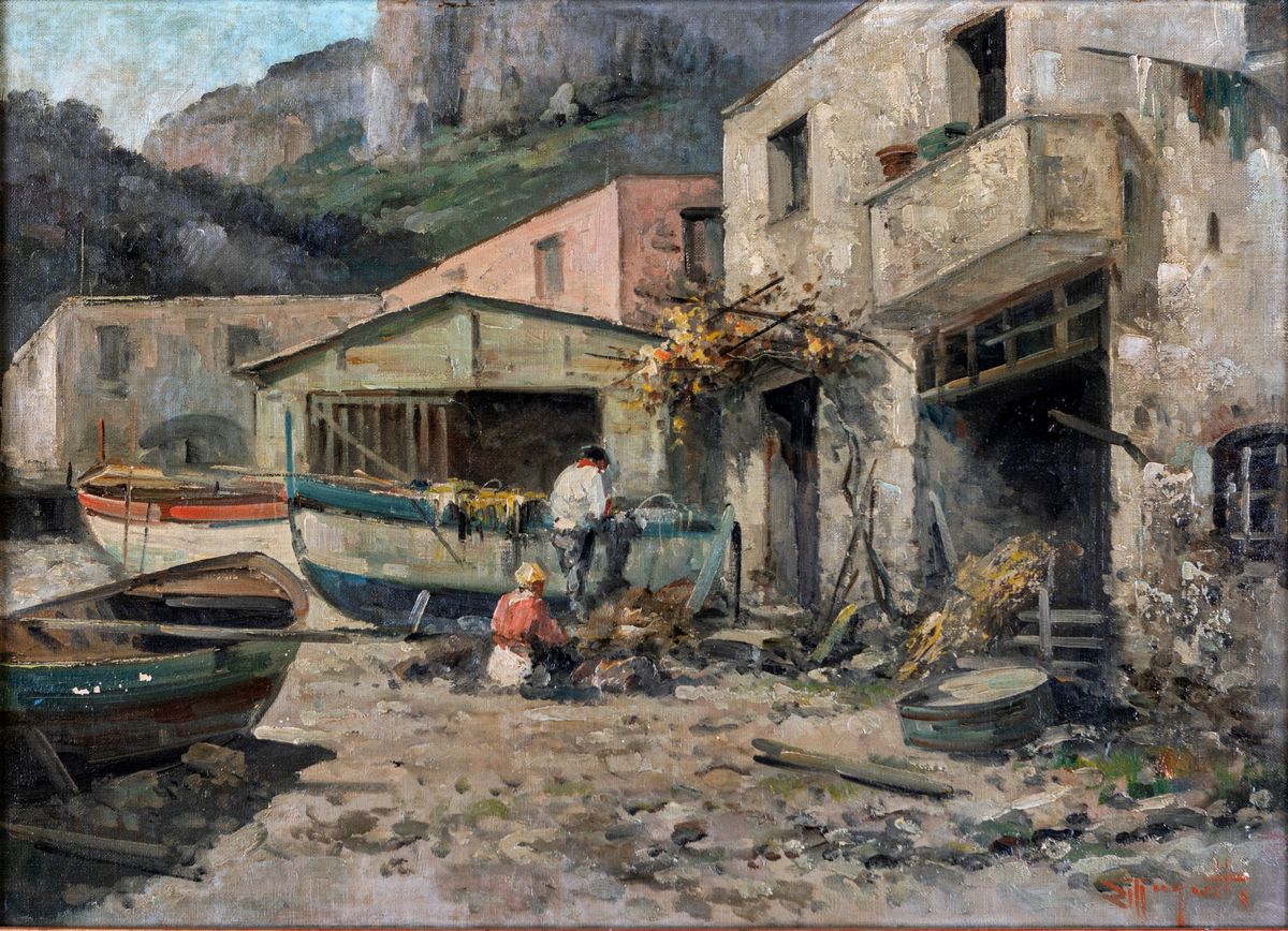 Ercole Magrotti - Pescatori al Lavoro