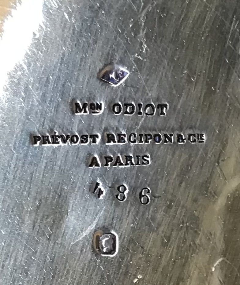 Coppia di Piatti in Argento Dorato, Francia, Metà del XIX Secolo, Argentiere Odiot