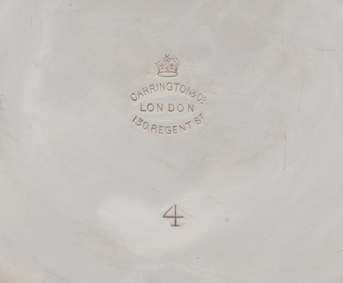 Teiera in Argento 925, Londra, 1900, Argentiere John Bodman Carrington