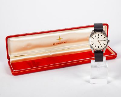 Zenith Surf - Orologio da Polso a Carica Meccanica da Uomo in Acciaio. Anni '60