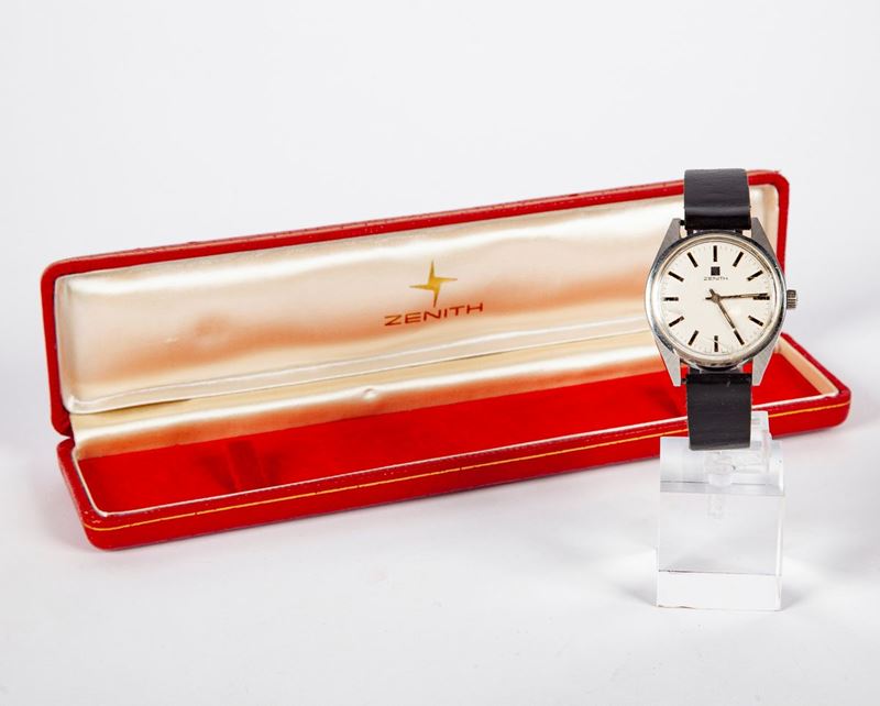 Zenith Surf - Orologio da Polso a Carica Meccanica da Uomo in Acciaio. Anni '60