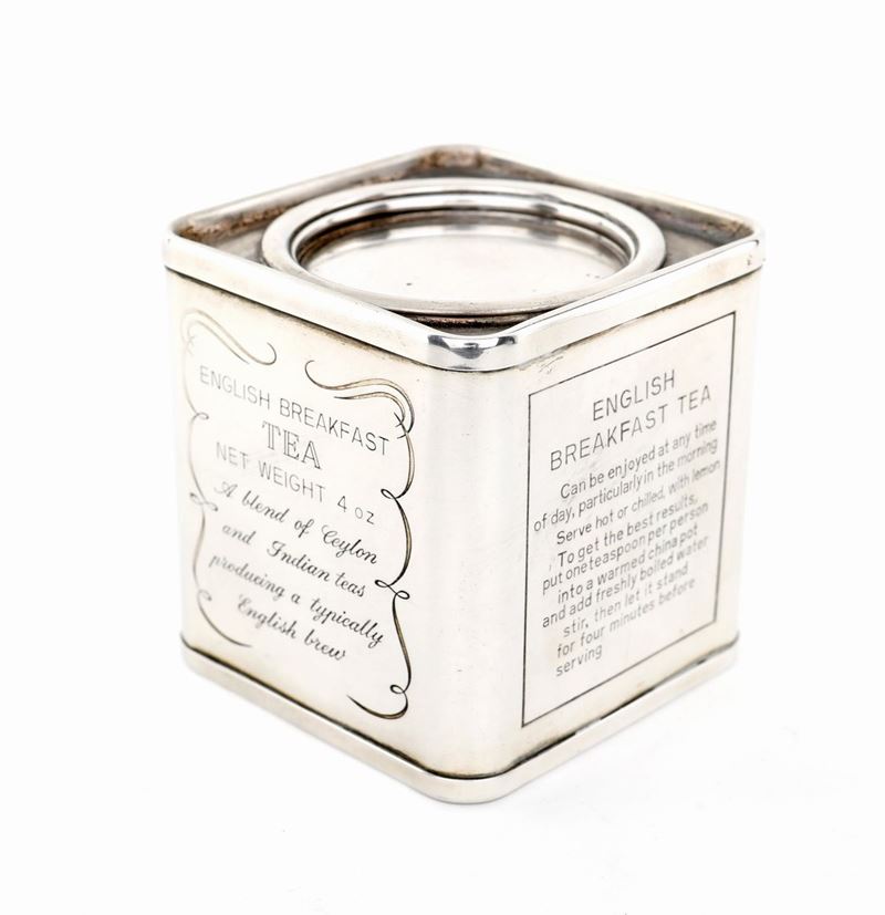Tea Caddy in Argento