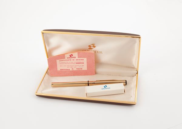 Sheaffer - Penna stilografica in metallo placcato in oro giallo