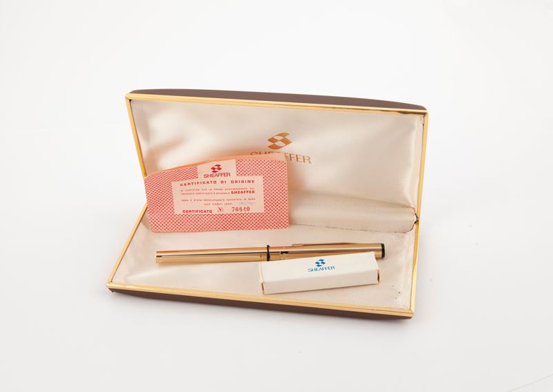 Sheaffer - Penna Stilografica in Metallo Placcato in Oro Giallo
