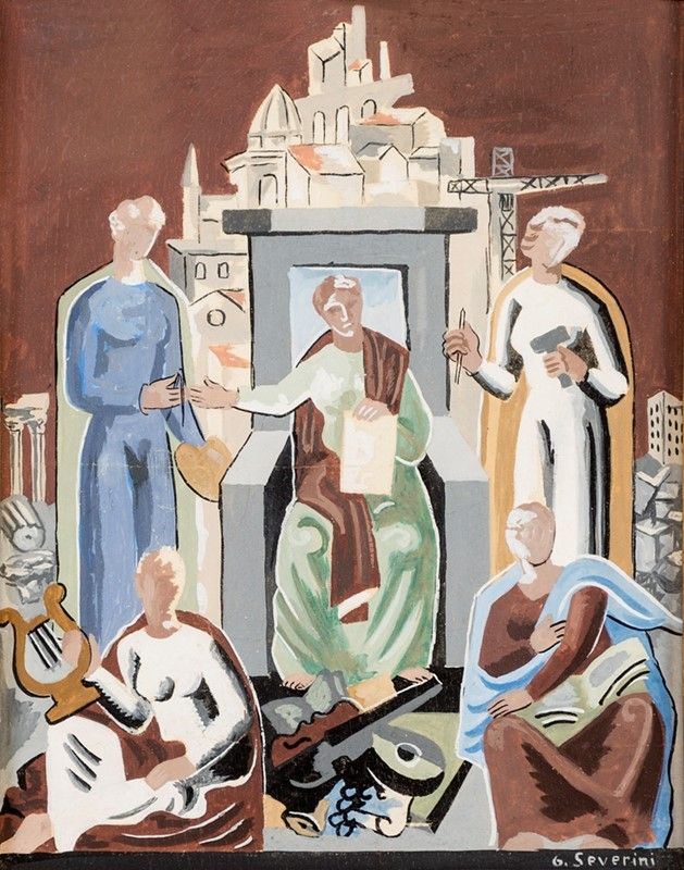 Scuola Nord Europea del XIX Secolo - Bozzetto le Arti