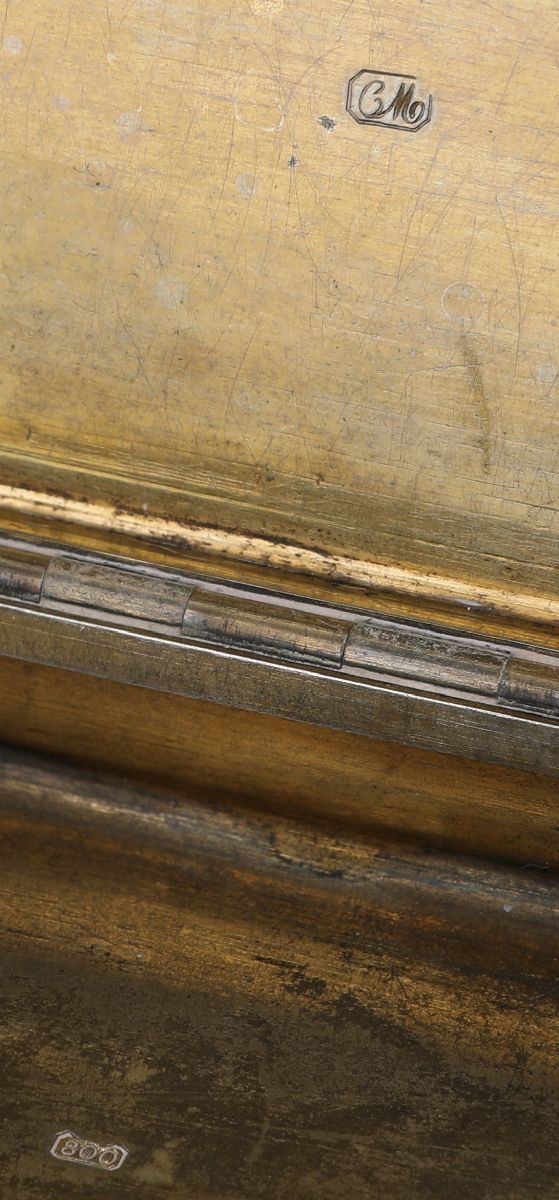 Tabacchiera Rettangolare in Argento