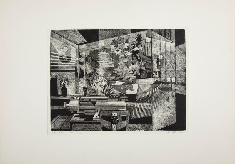 Amleto D'ottavi - Interno con Figure