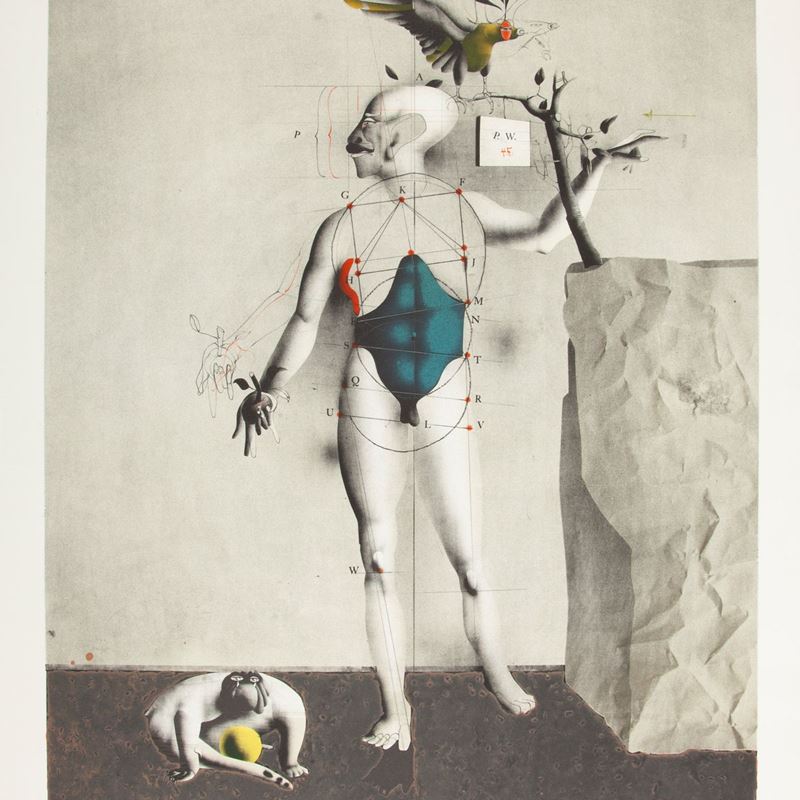 Paul Wunderlich - Selbst Mit Adler