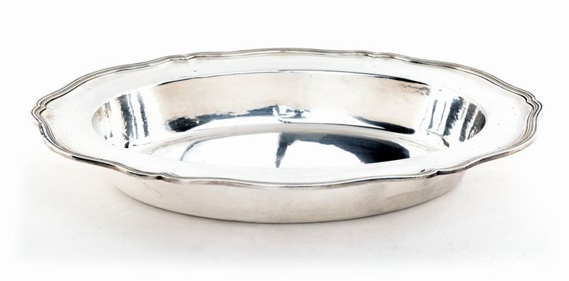 Grande Ciotola da Portata in Argento Sterling, Massoni Roma