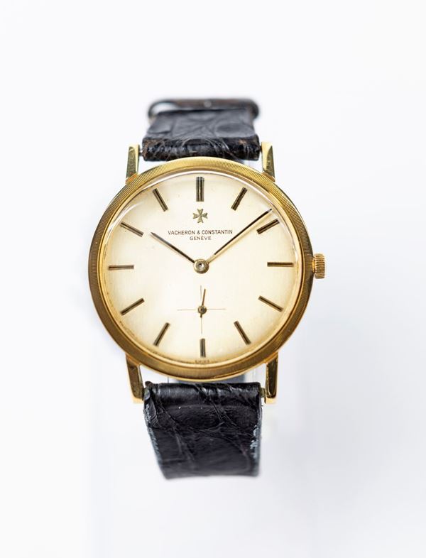 Vacheron orologio da polso in oro, movimento meccanico manuale