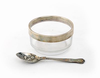 Coppetta in Vetro con Profilo in Argento Sterling