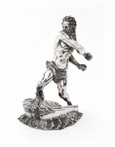 Scultura in Argento Raffigurante Caronte