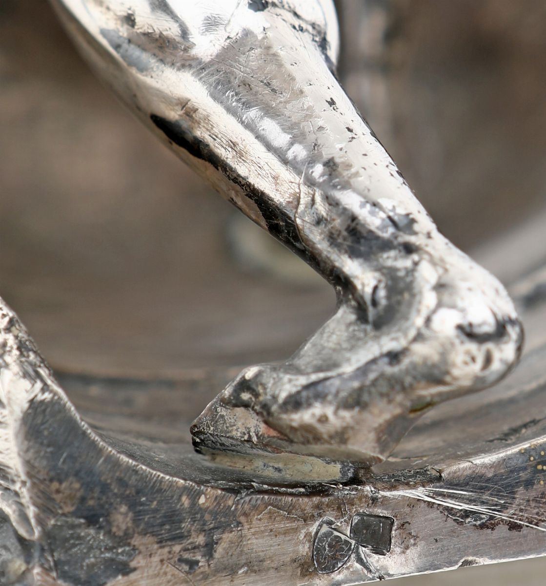 Scultura in Argento Raffigurante Caronte