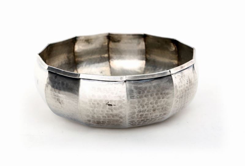Coppetta in Argento Battuto a Mano