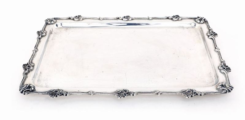 Piccolo Vassoio Rettangolare in Argento