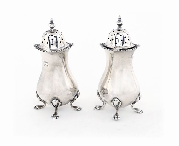 Coppia di saliere in argento, Birmingham