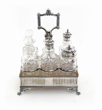 Cruet in Metallo Argentato, Walker & Hall, Sheffield