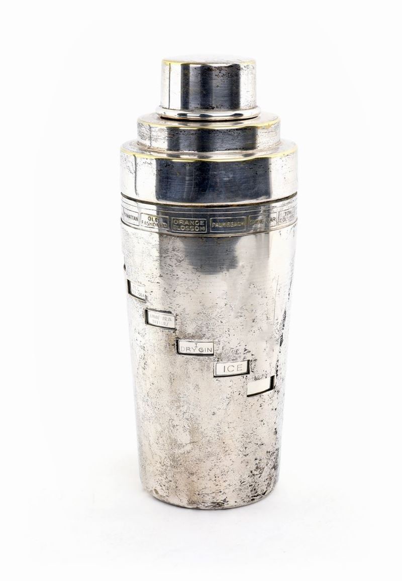 Shaker per Cocktail in Metallo Argentato