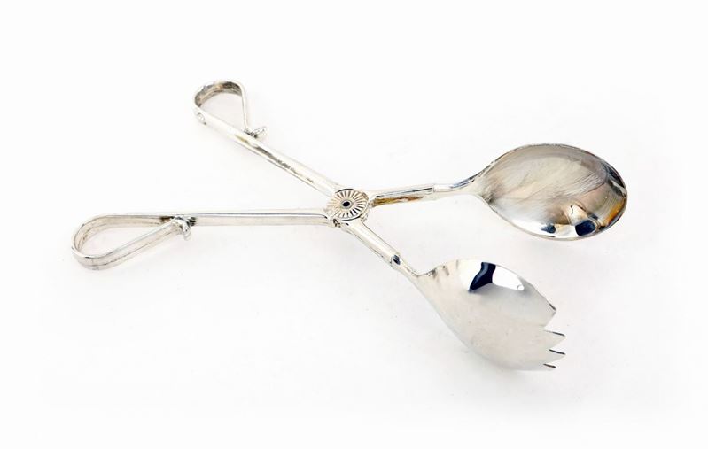 Pinza per Servire in Metallo Argentato