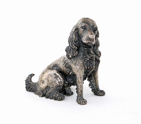 Cocker spaniel in argento
