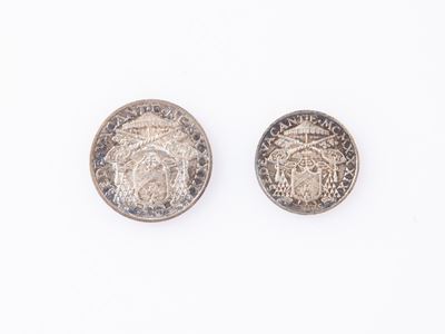 10 Lire e 5 Lire Sede Vacante 1939 Città del Vaticano