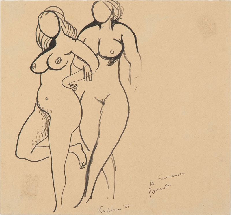 Renato Guttuso - Due Nudi di Donna