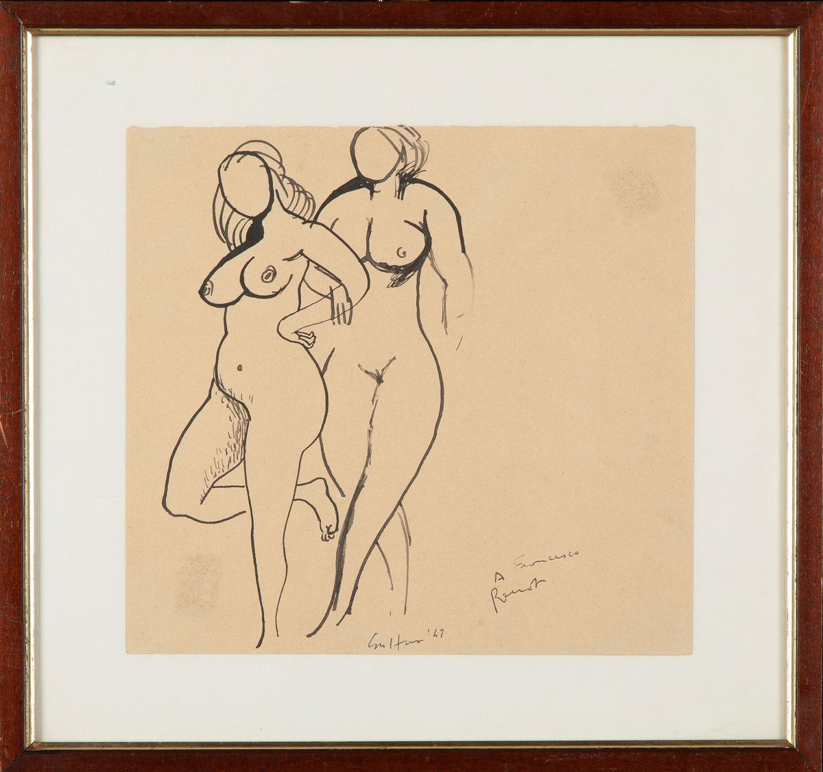 Renato Guttuso - Due Nudi di Donna
