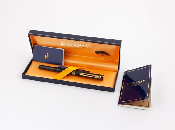 Waterman Ideal - Penna stilografica in metallo e smalto a lacca verde