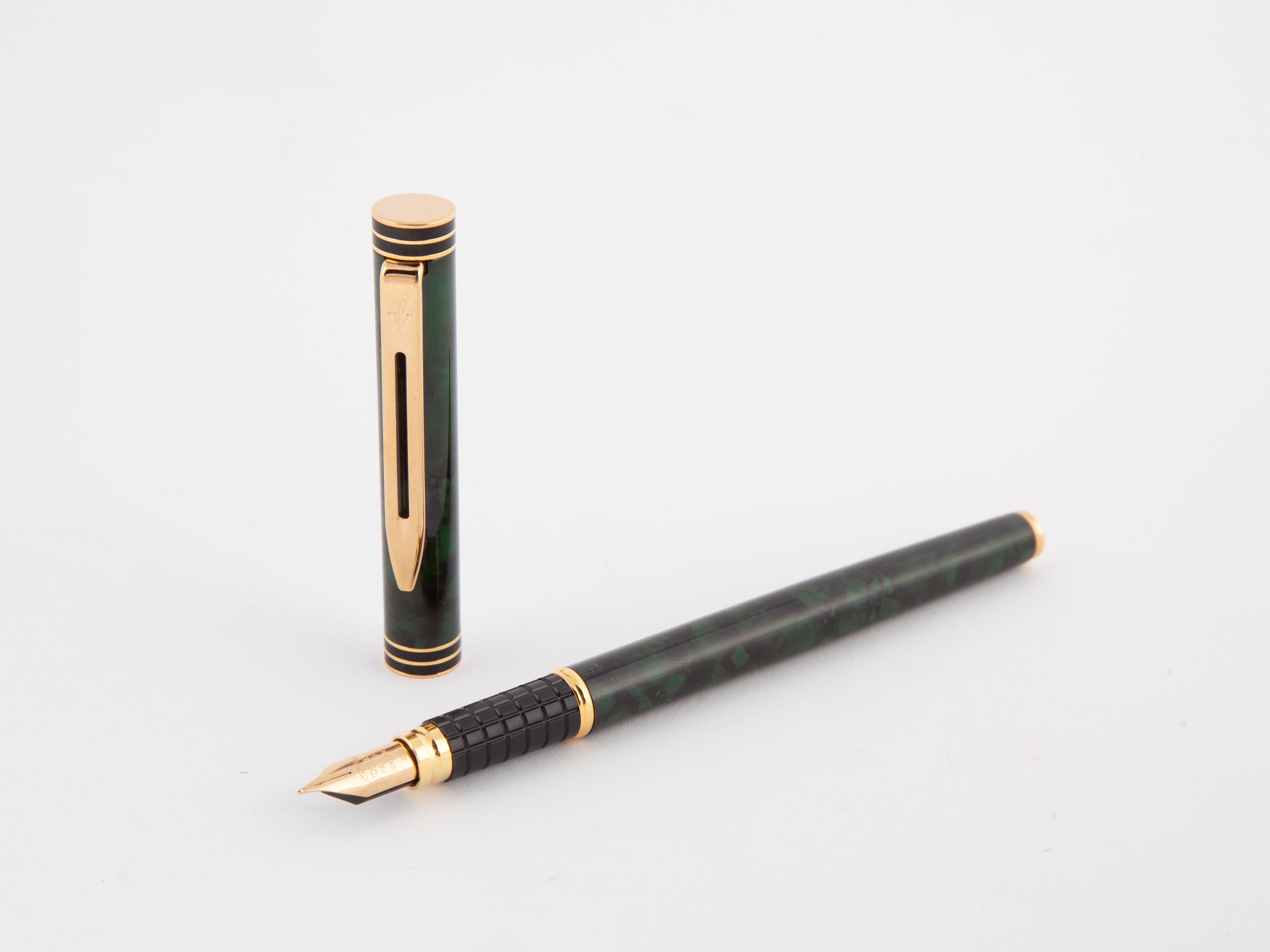 Waterman Ideal - Penna Stilografica in Metallo e Smalto a Lacca Verde