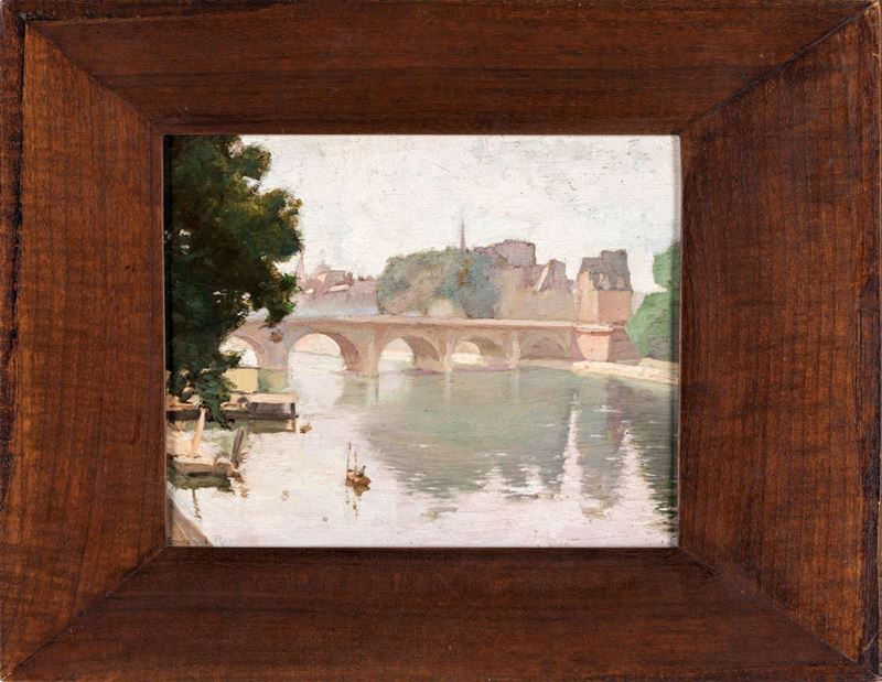 Emmanuel - Charles - Pierre Raverot - Pescatori Davanti a Pont Neuf