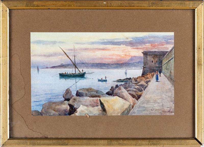 Antonio Luigi Allavena - Lungomare di Bordighera