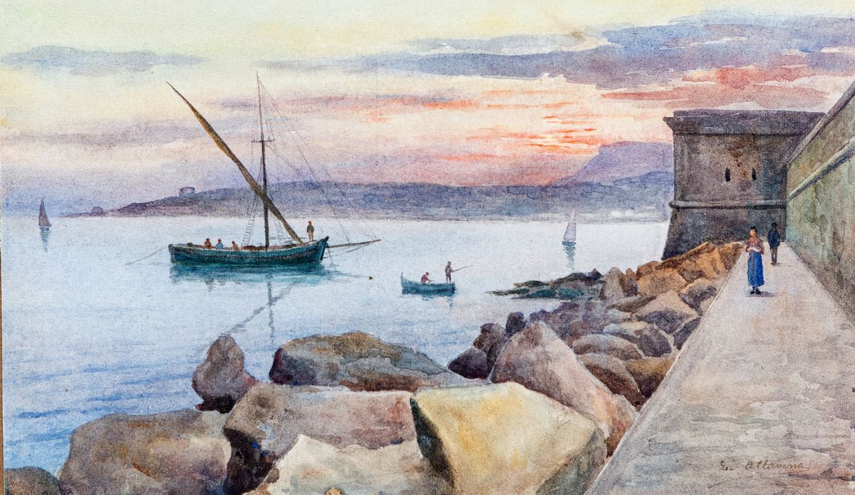 Antonio Luigi Allavena - Lungomare di Bordighera