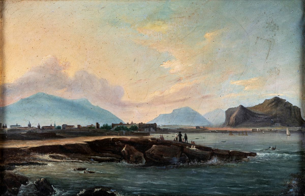 Pittore Francese del XIX Secolo - Vista di Palermo