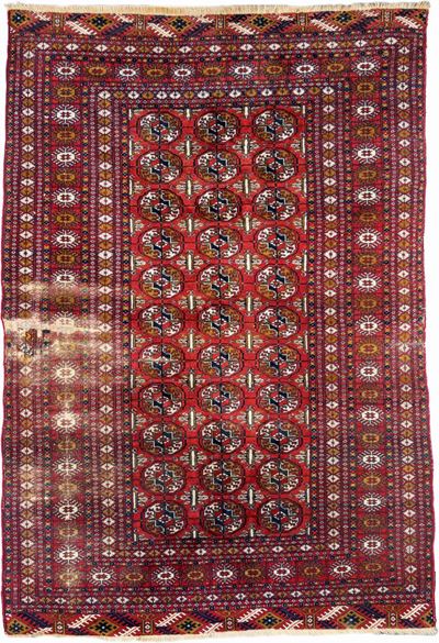 Tappeto Pakistan Disegno Bukhara Annodato a Mano