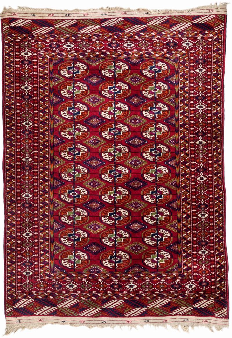 Tappeto Turkmenistan Annodato a Mano, Disegno Bukhara