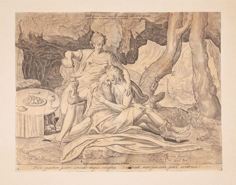 Philip Galle, Anthonie Blockland Van - A. Blocklant Inventor, P.hlp Gallé Fecit - Loth e le Figli...