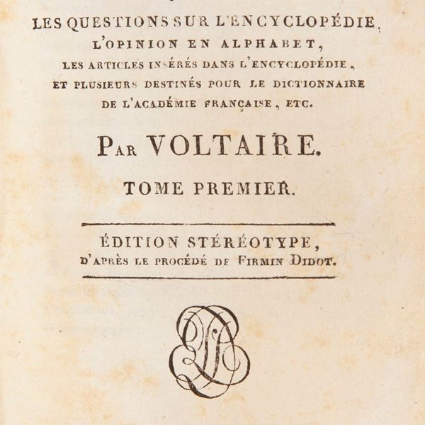 Voltaire Arouet François Marie - Dictionnaire Philosophique