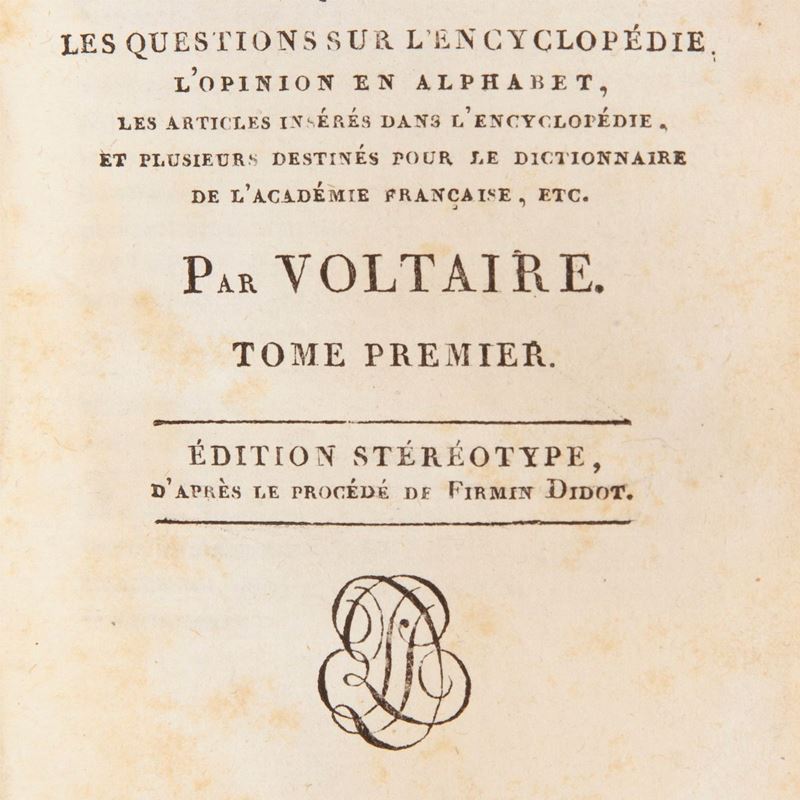 Voltaire Arouet François Marie - Dictionnaire Philosophique