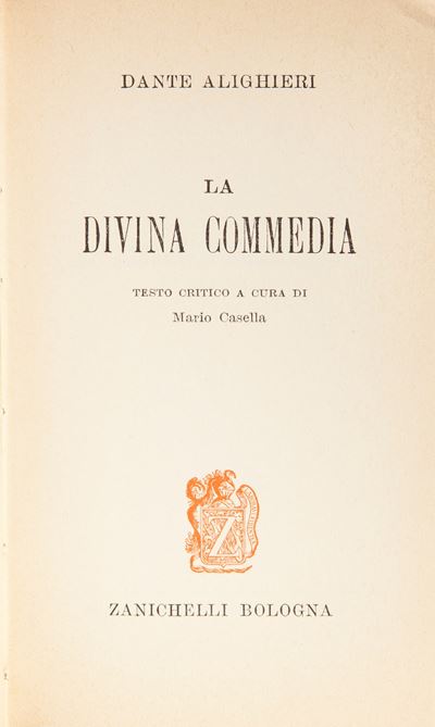 Dante Alighieri - Divina Commedia / la Vita Nuova e le Rime