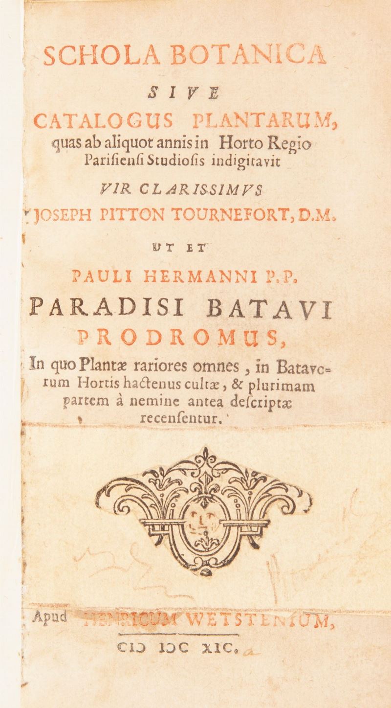 [william Sherard] - Schola Botanica Sive Catalogus Plantarum Quas Ab Aliquot Annis in Horto Regio...