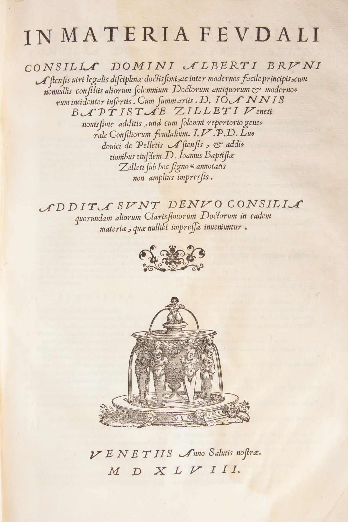 Alberto Bruno - Feudalia Consilia Ac Responsa D. Alberti Bruni Astensis; Cum Nonnullis Consiliis ...